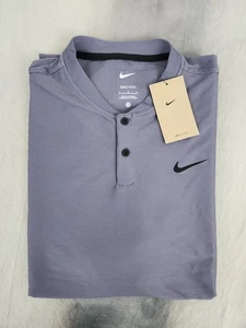Nike Tour Dri-FIT Light Carbon Blavk Polo Shirt Men's Size Large New - Picture 1 of 13