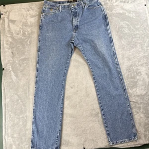 Wrangler George Strait Cowboy Cut Jeans Men's 38x36 Blue Medium Wash Denim - Picture 1 of 8