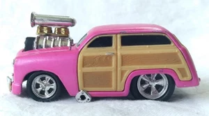 Muscle Machines 1950 Ford Woody Hot Pink Diecast 1:64 Scale Big Blower USA - Picture 1 of 10