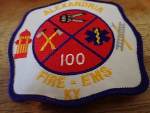ALEXANDRIA KENTUCKY FIRE DEPARTMENT EMT FIRE RESCUE PATCH BX 12 #35 - Bild 1 von 2