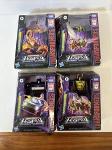 HASBRO: Transformers Legacy - Lot Of 4 Sandstorm,Buzzsaw,Autobot Skids,Kickback - Picture 1 of 10