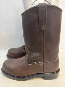 Red Wing Pecos 2230 Herren Größe 8,5 D Braun Leder Stahlkappe Cowboy Arbeitsstiefel USA - Bild 1 von 12