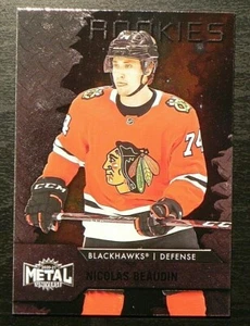 2020-21 20/21 Skybox Metal Universe SP ROOKIE #104 Nicolas Beaudin Blackhawks - Picture 1 of 2