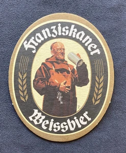 Vintage sottobicchiere Birra FRANZISKANER WEISSBIER coaster untersetzer - Picture 1 of 2