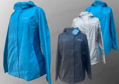 Columbia Damen Regenjacke mit Kapuze wasserdicht Wandern leichtes Gewicht S M L