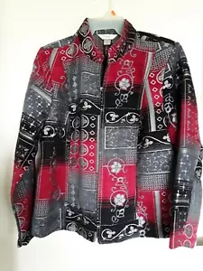 CJ Banks Mujer Multicolor Manga Larga Cremallera Completa Chaqueta Talla X - Imagen 1 de 3