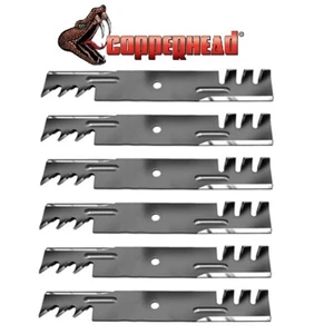 6pk Mulching Blades fit Spartan 438-0001-00 RT PRO HD SRT 54" Deck - Picture 1 of 1