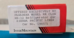 Ho Scale Intermountain Kit Sierra Pacific Lines Pasadena RR Club Reefer Car - Picture 1 of 6