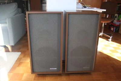 Telefunken TL90 cassa audio hi-fi anni 70 con piedini - marrone - rara - Immagine 1 di 4