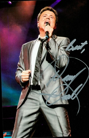 Donny Osmond Hand Signed 6x4 Photo The Osmonds Puppy Love Singer Autograph + COA Cover