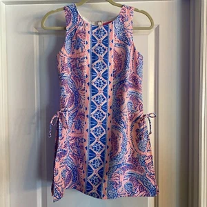 Lilly Pulitzer Donna Romper Hello Sunshine Gator Pink Blue White Size 00 - Picture 1 of 12