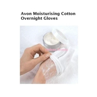 GUANTES HIDRATANTES AVON ~ GUANTES DE ALGODÓN PARA SUAVIZAR MANOS. *NUEVO EN BOLSA*