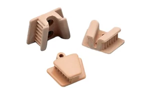 Oggetti di scena per bocca Markel dentali 3D blocchi morsi silicone marrone chiaro scatola adulto/2 - Foto 1 di 4