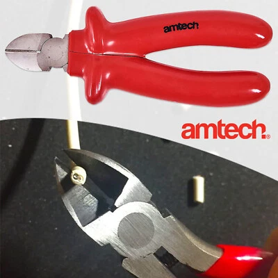 Amtech Zange 20.3cm Schwerlast Seitenschneider Schneiden Draht Kabel Blechschere - Bild 1 von 4