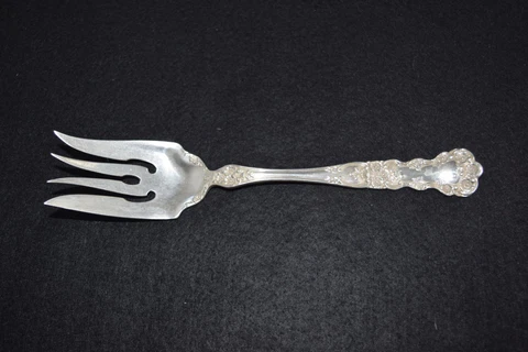 BUTTERCUP by Gorham Sterling Silver 8 1/16” Large Meat Fork Cover