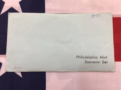 1977-P Official US Mint Souvenir Set with Envelope Cover