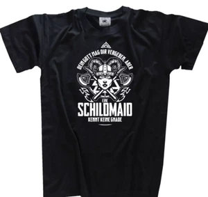 Eine Schildmaid kennt keine Gnade Walküre Odin Wa T-Shirt L black o Wahl B&C#190 - Bild 1 von 1