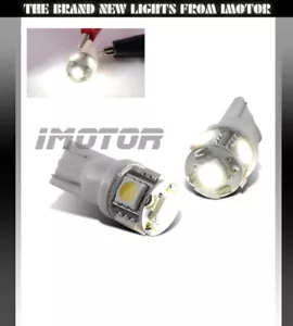 194/168/T10/2825/W5W JDM White 5-LED SMD Plate/City/Side Light Bulbs Left Right - Picture 1 of 1