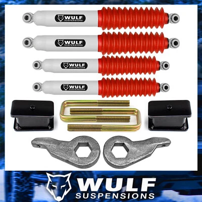 3" Full Lift Kit w/ Shocks For 1988-1999 Chevy K2500 K3500 4X4 4WD - Image 1 of 4