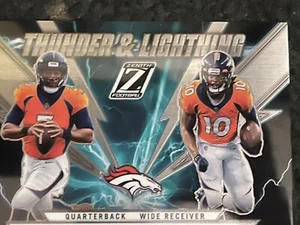 Russell Wilson and Jerry Jeudy 2022 Zenith Football Thunder & Lightning Broncos - Picture 1 of 2