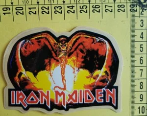 119) IRON MAIDEN ROCK BAND VINTAGE BELLISSIMO ADESIVO STICKER NUOVO NEW - Photo 1 sur 1