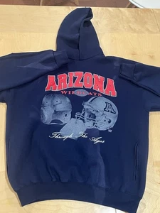 Vintage Rare University of Arizona U of A Wildcats Football Hoodie Sweatshirt XL - Picture 1 of 8