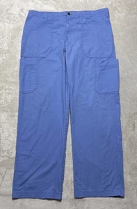 Carhartt Scrub Pants Mens Medium Blue Cargo Ripstop Rugged Flex Straight Leg - Picture 1 of 12