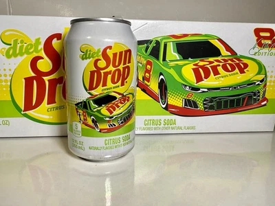 Dale Earnhardt Jr Edition Diet Sun Drop lata de 12 oz - sin abrir #8 último modelo Foto 1 de 4