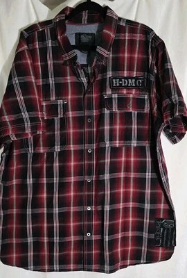 Harley Davidson Men’s Plaid Shirt 3XL Mechanic Skull NWOT Biker - Image 1 of 4