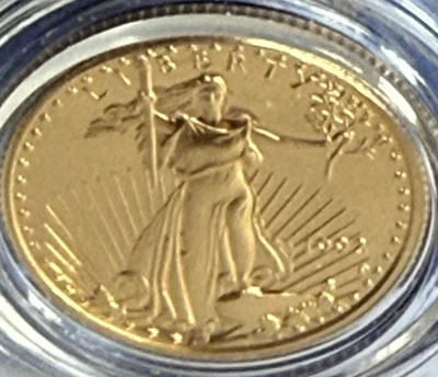 1992-P $10 American Gold Eagle 1/4 Oz Gold - Image 1 of 4