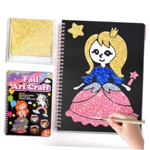Arts and Crafts Kit for Kids: Foil Arts & Crafts Kit for Girls Ages 4-6-8-12 - Picture 1 of 7