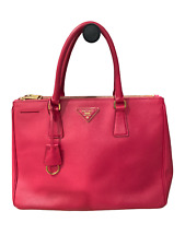 Galleria leather handbag Prada White in Leather - 25665285