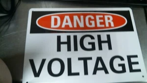 OSHA Danger Aluminum Sign - High Voltage |  Made in the USA 14X10 - Picture 1 of 2