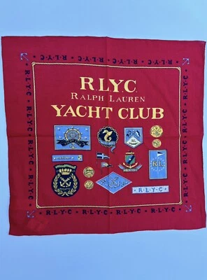 Polo Ralph Lauren R.L.Y.C Yacht Club Bandana Scarf - 23 X 25 - Image 1 of 4