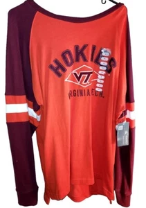 NWT! NCAA Virginia Tech Hokies Long Sleeve Shirt! Adult XL! Free Shipping! - Picture 1 of 4