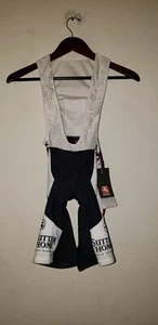 Giordana Bib Cycling Shorts Bibs Mens Black/white Sz XS Selle San Marco - Picture 1 of 5