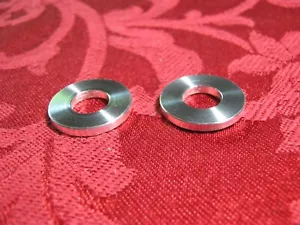 ATOM BIKES BIG NUTS WASHERS 3/8" X 7/8" RAW ALUMINUM BMX FRAME SAVER WASHERS - Picture 1 of 5