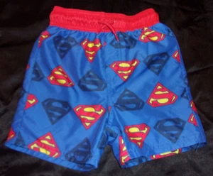Superman swimming trunks boy's size 4 VG-VG+ - Picture 1 of 6
