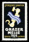 Austria Poster Stamp - 1925 "Grazer Messe"