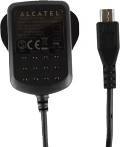 Alcatel Micro USB UK Standard 3 Pin Wall Indore Travel Charger Alcatel Pixi 3.. - Picture 1 of 4