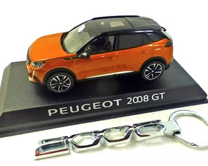 Peugeot 2008 GT, Naranja Metálico 2019, 1:43 Incluido Llavero - Imagen 1 de 1