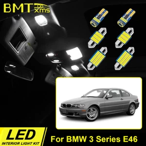 18pcs Bulbs Interior LED Lights Dome Map License Bulbs Kit For BMW E46 Sedan M3 - Foto 1 di 12