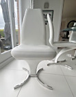 Cattelan Italia real Leather White Dining Chair (1 Left)