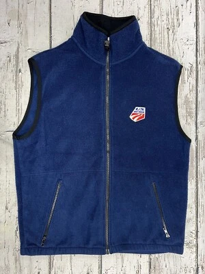 Chaleco polar Dannon Timberline de colección del equipo de esquí de Estados Unidos Juegos Olímpicos de Invierno con cremallera completa Foto 1 de 4
