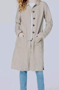 NEW J. Jill Love Linen Duster Jacket Natural XL - Picture 1 of 6