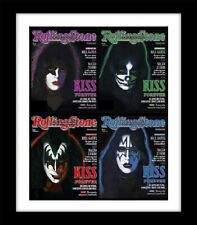 KISS Montage Rolling Stone Front Cover Quality Print Mounted Framed FREE POST