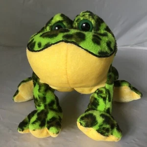 Ganz Webkinz Lil' Kinz BullFrog Toad Stuffed Animal Plush Toy 7 Inch - Picture 1 of 12