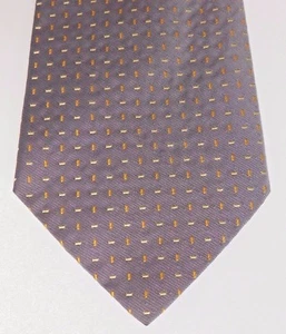 Ciro Citterio tie Italian Made pure silk wide grey kipper tie reserved design - Picture 1 of 4