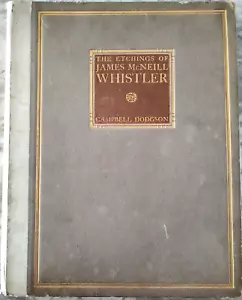  Radierungen von James McNeill Whistler Hardcover 1922 Campbell Dodgson Vintage - Bild 1 von 6