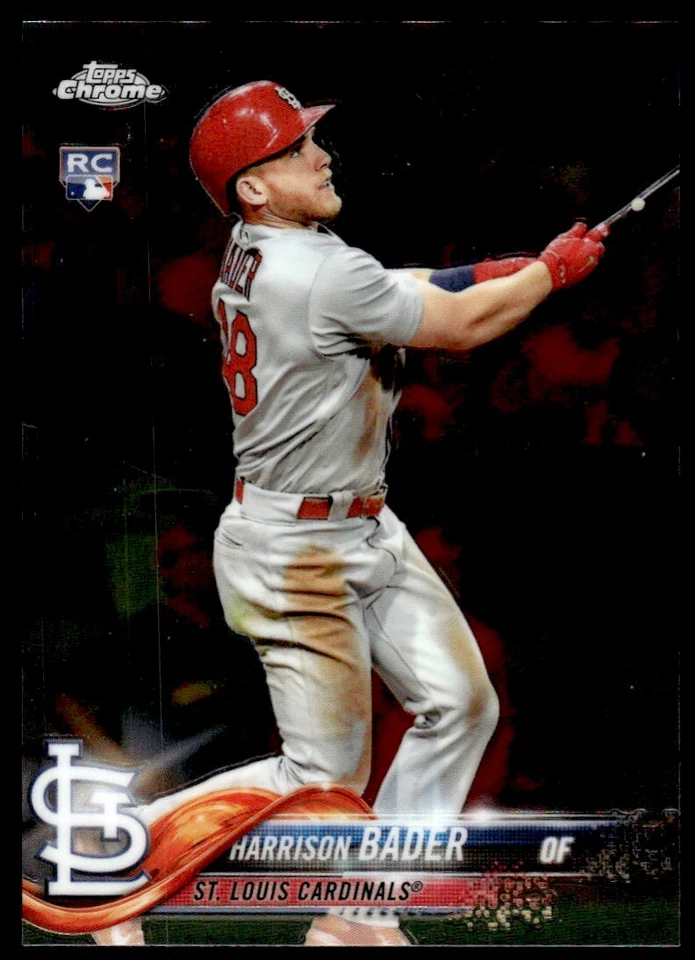 2018 Topps Chrome Harrison Bader Rookie St. Louis Cardinals #40 R12 - Image 1 of 2